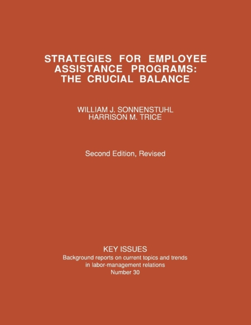 Strategies for Employee Assistance Programs : The Crucial Balance, Paperback / softback Book