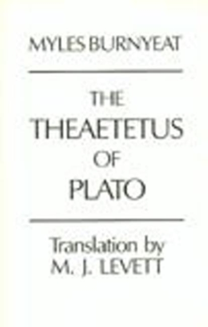 The Theaetetus of Plato, Hardback Book