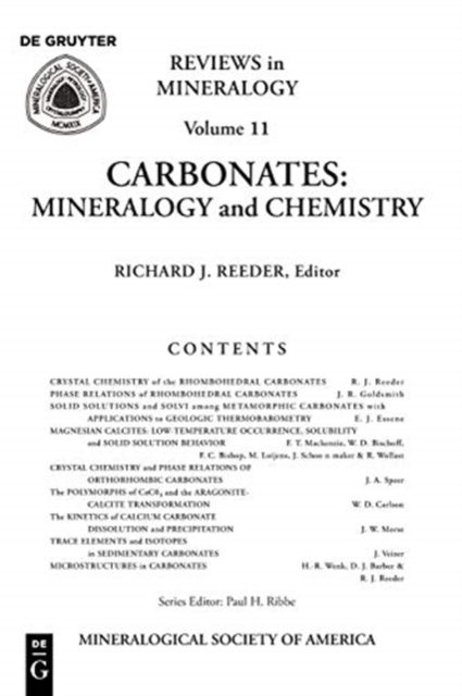 Carbonates : Mineralogy and Chemistry, Paperback / softback Book
