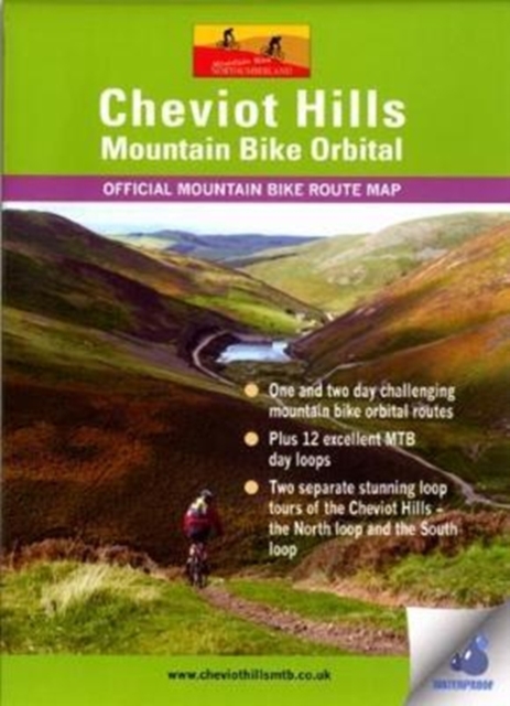 Cheviot Hills Mountain Bike Orbital Map : Waterproof Route Map, Sheet map, folded Book