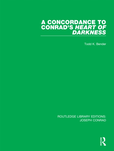 A Concordance to Conrad's Heart of Darkness, EPUB eBook