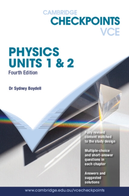 Cambridge Checkpoints VCE Physics 1&2, Paperback Book