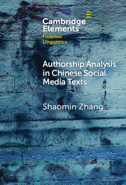 Authorship Analysis in Chinese Social Media Texts, EPUB eBook