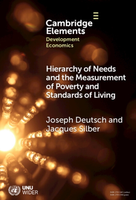 Hierarchy of Needs and the Measurement of Poverty and Standards of Living, EPUB eBook