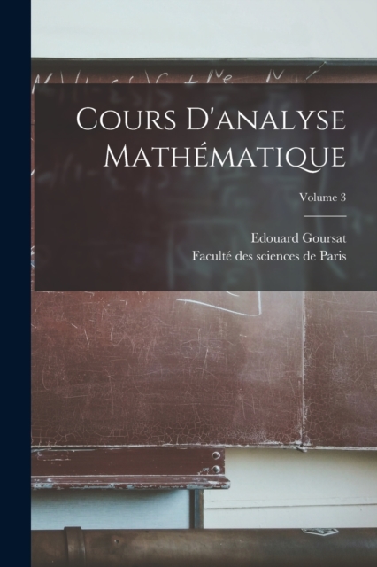 Cours d'analyse mathematique; Volume 3, Paperback / softback Book