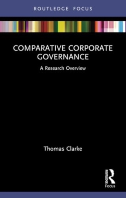 Comparative Corporate Governance : A Research Overview, Paperback / softback Book