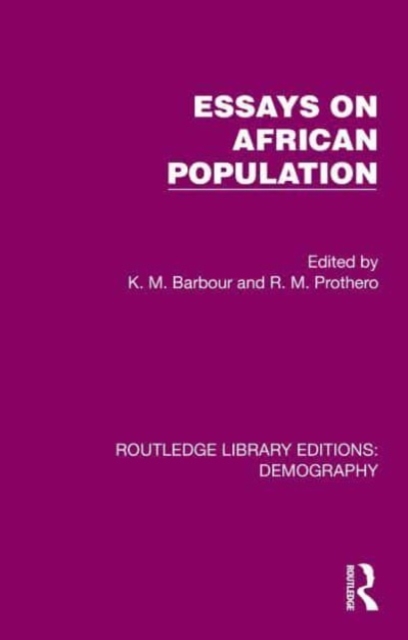 Essays on African Population, Hardback Book