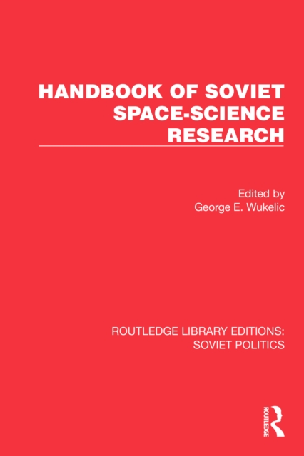Handbook of Soviet Space-Science Research, PDF eBook