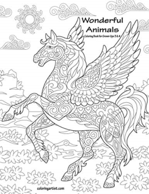 Wonderful Animals Coloring Book for Grown-Ups 3 & 4, Paperback / softback Book