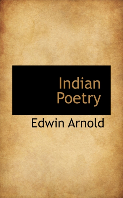 Indian Poetry, Hardback Book