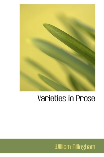 Varieties in Prose, Paperback / softback Book