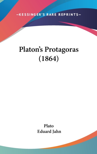 Platon's Protagoras (1864),  Book