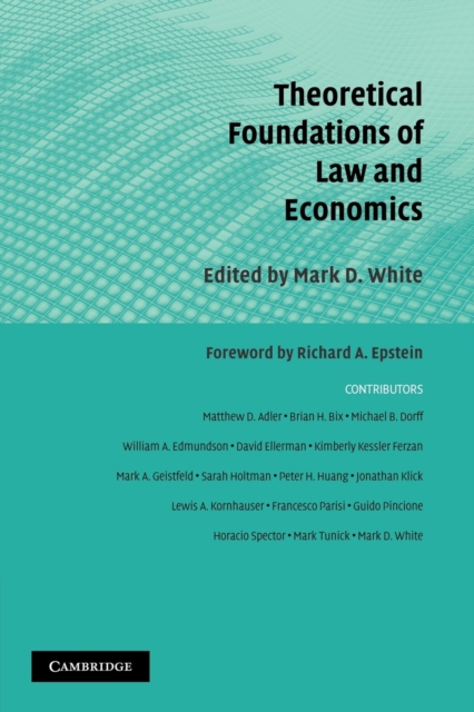 Theoretical Foundations of Law and Economics, Paperback / softback Book