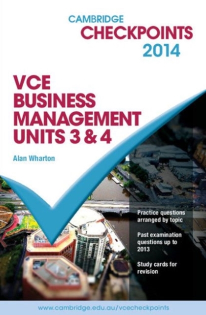 Cambridge Checkpoints VCE Business Management Units 3 and 4 2014 and Quiz Me More, Mixed media product Book