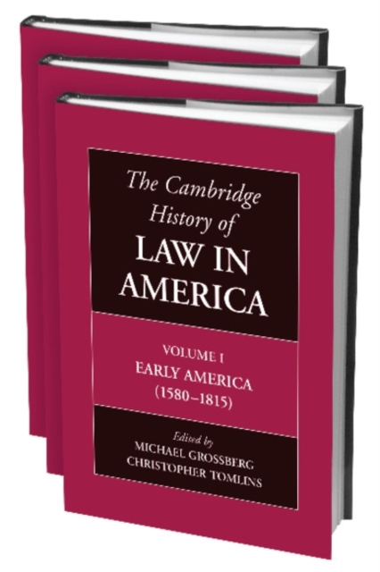 The Cambridge History of Law in America 3 Volume Paperback Set, Mixed media product Book