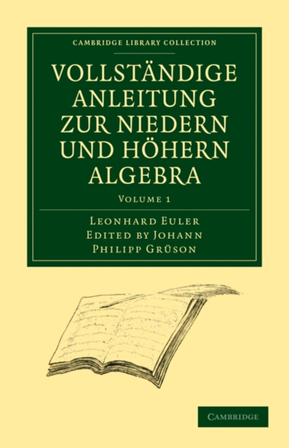 Vollstandige Anleitung zur Niedern und Hoehern Algebra 3 Volume Paperback Set, Mixed media product Book