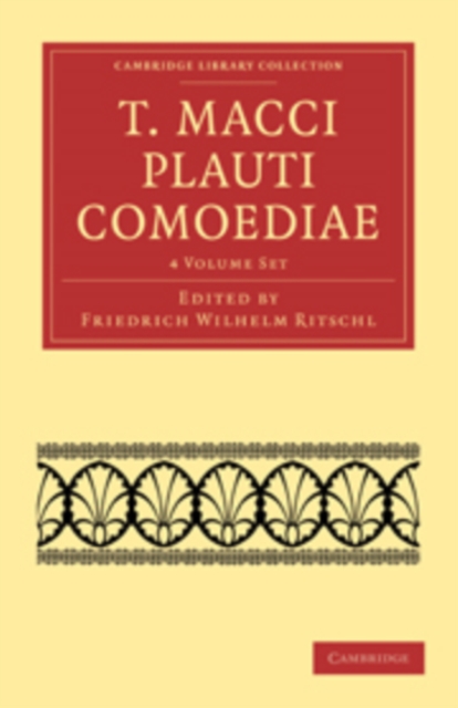 T. Macci Plauti Comoediae 4 Volume Set, Mixed media product Book