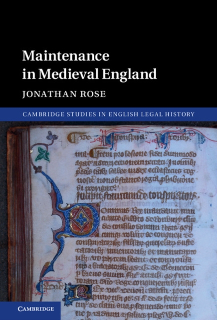Maintenance in Medieval England, PDF eBook