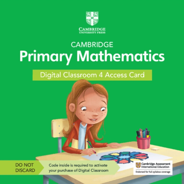 Cambridge Primary Mathematics Digital Classroom 4 Access Card (1 Year Site Licence), Digital product license key Book