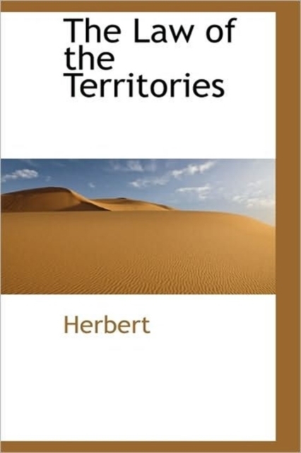 The Law of the Territories, Hardback Book