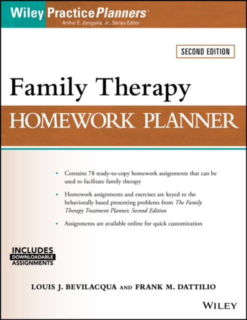 Family Therapy Homework Planner, Paperback / softback Book
