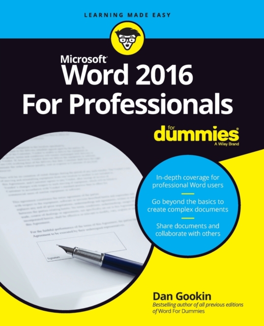 Word 2016 For Professionals For Dummies, Paperback / softback Book