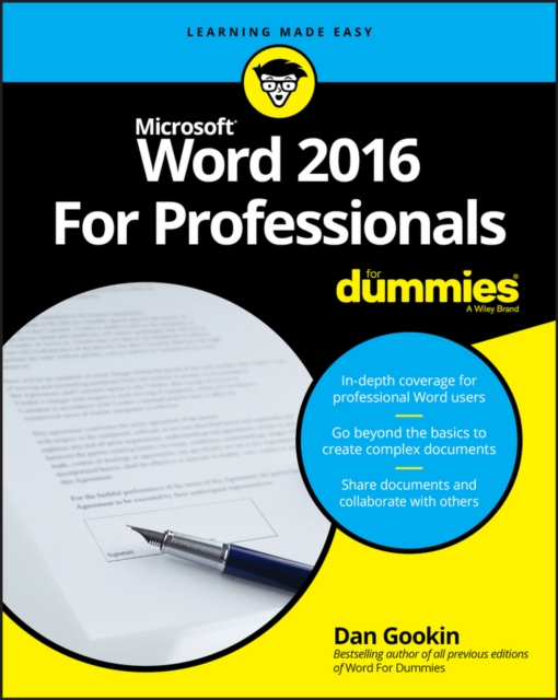 Word 2016 For Professionals For Dummies, EPUB eBook