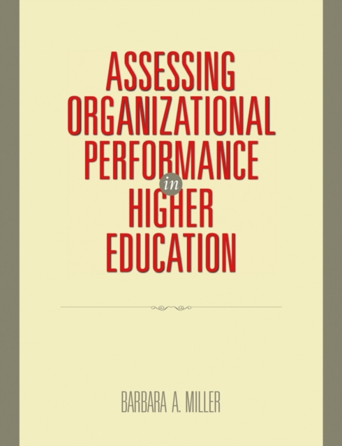 Assessing Organizational Performance in Higher Education, EPUB eBook