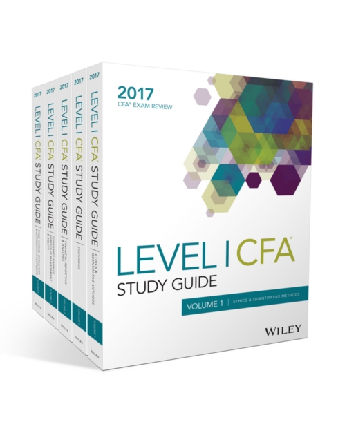 Wiley Study Guide for 2017 Level I CFA Exam: Complete Set, Paperback / softback Book