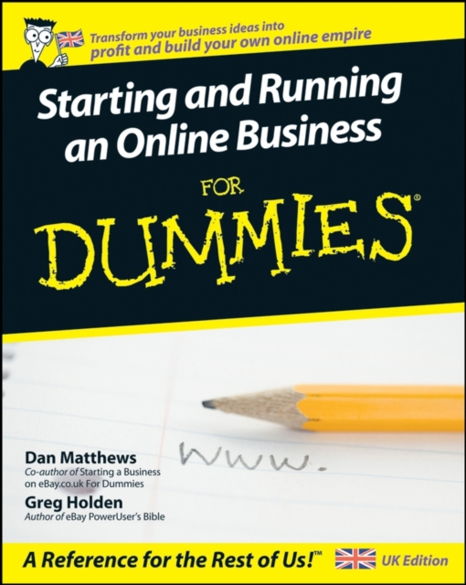 Starting and Running an Online Business For Dummies, PDF eBook