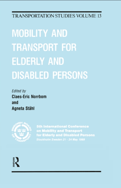 Mobility and Transport for Elderly and Disabled Patients, EPUB eBook
