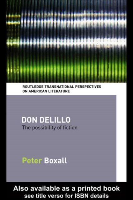 Don DeLillo : The Possibility of Fiction, PDF eBook