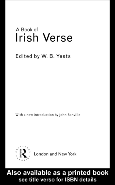 A Book of Irish Verse, EPUB eBook