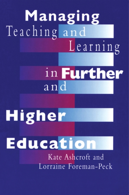 Managing Teaching and Learning in Further and Higher Education, PDF eBook