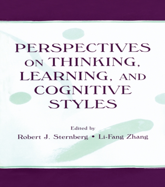 Perspectives on Thinking, Learning, and Cognitive Styles, EPUB eBook