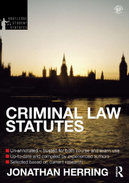 Criminal Law Statutes 2012-2013, EPUB eBook