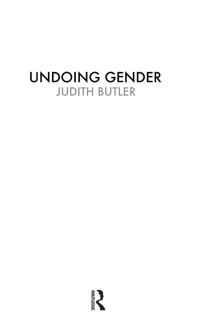 Undoing Gender, EPUB eBook
