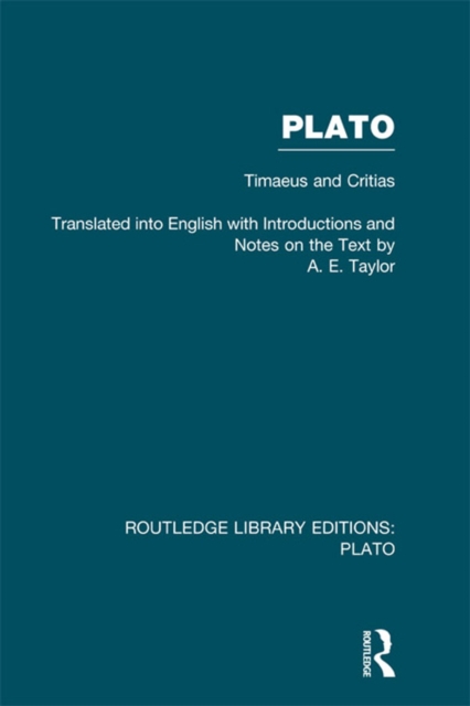 Plato: Timaeus and Critias (RLE: Plato), PDF eBook