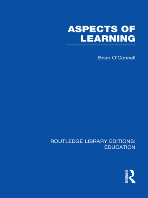 Aspects of Learning (RLE Edu O), PDF eBook
