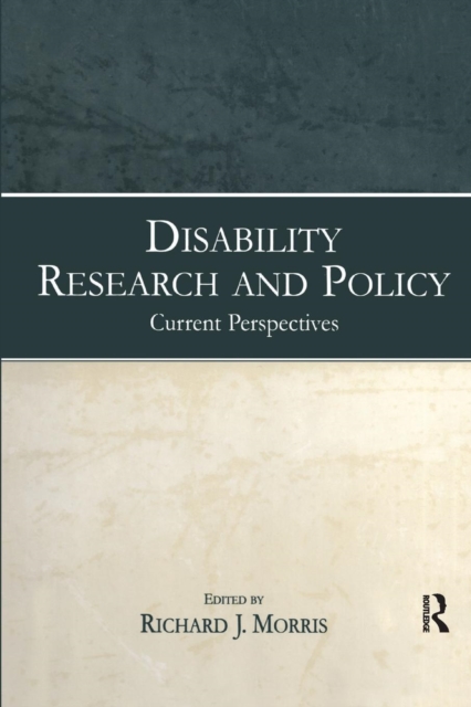 Disability Research and Policy : Current Perspectives, Paperback / softback Book