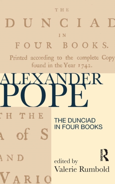 The Dunciad in Four Books, Hardback Book