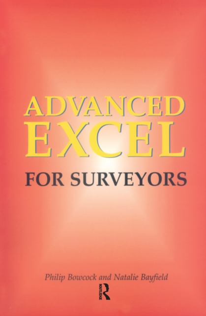 Advanced Excel for Surveyors, Hardback Book