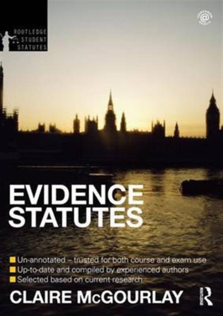 Evidence Statutes 2012-2013, Hardback Book