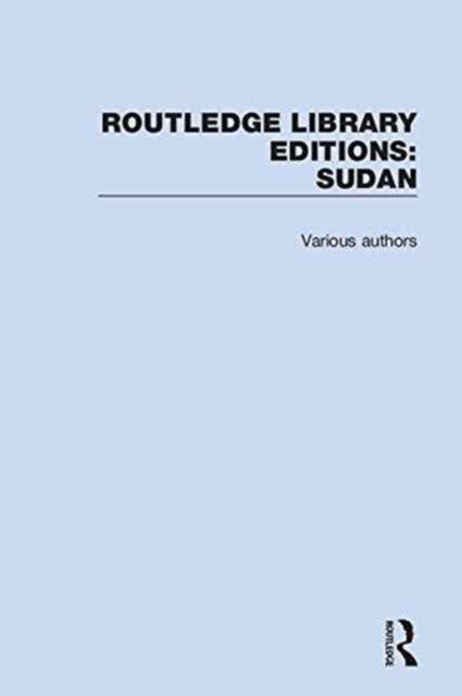 Routledge Library Editions: Sudan, Multiple-component retail product Book