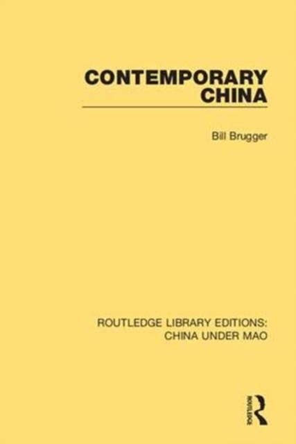 Contemporary China, Hardback Book