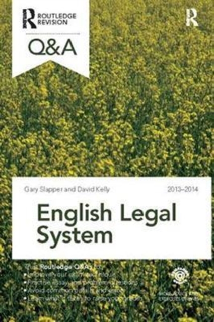 Q&A English Legal System 2013-2014, Hardback Book