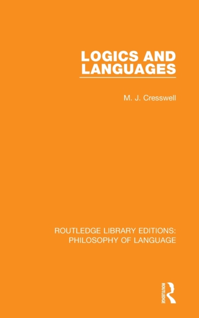 Logics and Languages, Hardback Book