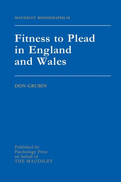 Fitness To Plead In England And Wales, Paperback / softback Book