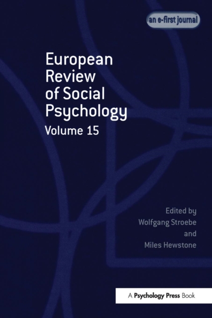 European Review of Social Psychology: Volume 15, Paperback / softback Book