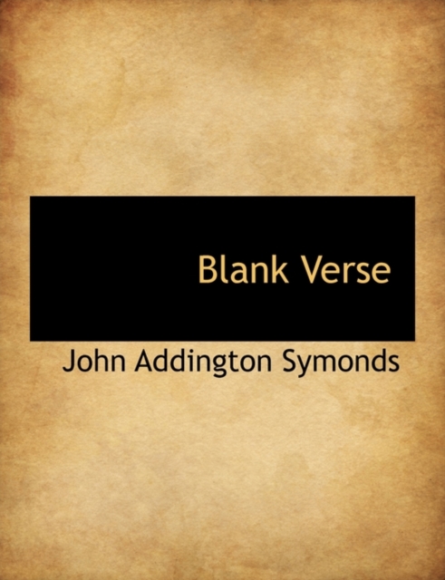 Blank Verse, Paperback / softback Book